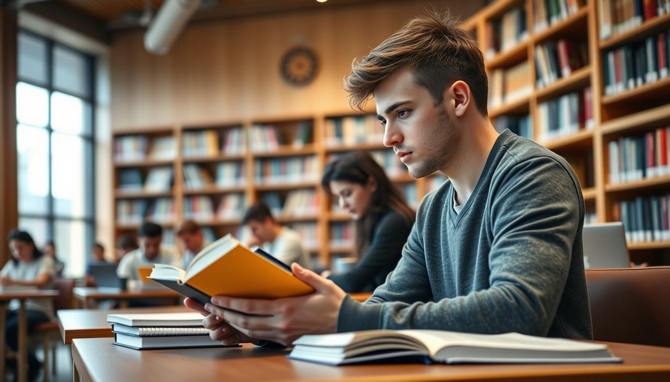 Students collaborating in study space